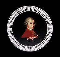 Коврик для мышки портрет Моцарта