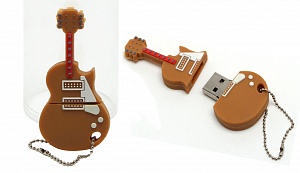 Флешка USB Эл.гитара 8ГБ высота 6,5см. Под ДЕРЕВО