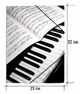 Папка на резинке А4 Piano&Noten sheets