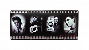 Металлическая табличка эмалированная Элвис Пресли"Portret's" 46 х 20 см.